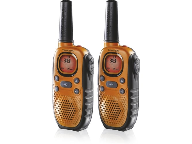 Walkie-Talkie TOPCOM TWINTALKER 9100 (16 Canais - Até 8 Km - Até 12h - Preto) Topcom - Rádios bidirecionais - 16 canais, 8 km, 12h, alarme