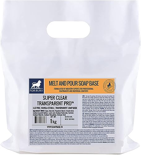 Base para Sabão FORBURY Glycerin Transparente (1000g) Forbury - Materiais de arte e artesanato - glycerina, transparente, 1000g