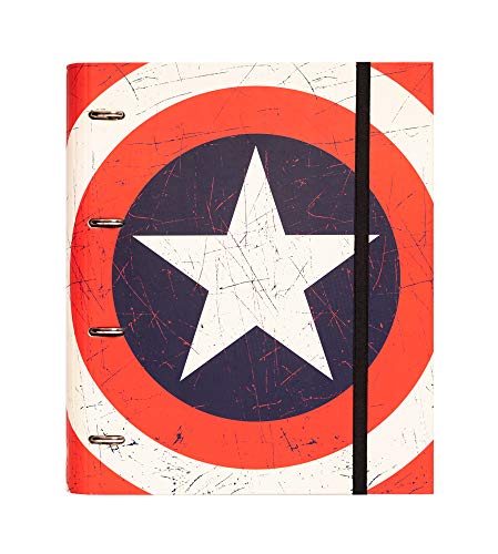 Dossier A4 MARVEL Capitão América (Multicor) Grupo Erik Editores - Pastas Organizadoras - a4, marvel, capitão américa, multicor
