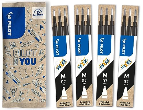 Recarga para Caneta PILOT Frixion Borrável Preto (12 Un) Pilot - Tinta e recargas de caneta - recarga, caneta, pilot, frixion, borrável, preto
