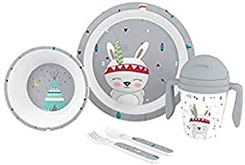 Conjunto de Refeição INTERBABY (Branco - Porcelana) Interbaby - Jogos de jantar - refeição, porcelana