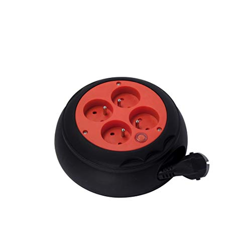 Extensão Elétrica CHACON 5411478891017 | 4 Tomadas | 4m - Preto/Roxo Chacon - Fios de extensão - 16A, 4m, 4 tomadas, H05VV-F