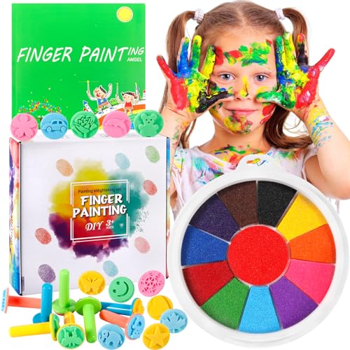 Kit de Artesanato para Crianças AQXONG 12 Cores HMING - Tinta, tinta de arte e esmalte - 12 cores, segura, não tóxica, lavável