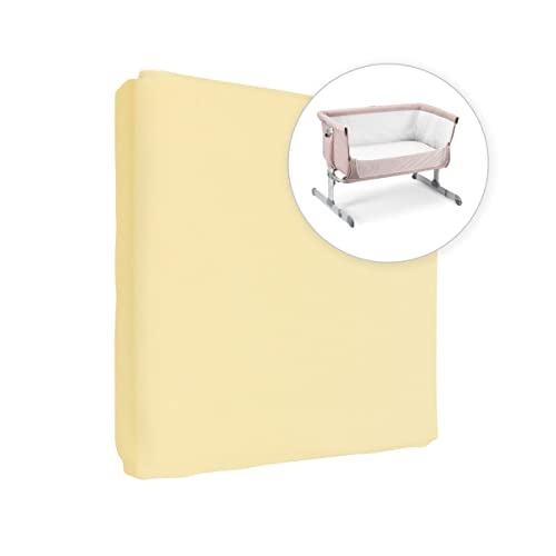 Lençol de Cama Leflaga 100% Algodão Amarelo (80x140cm) Baby Comfort - Roupa de cama e cama - algodão, amarelo, 80x140cm