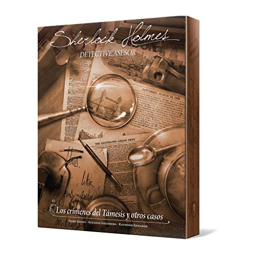 Jogo de tabuleiro ASMODEE Sherlock Holmes: Les crimes du Tamesis (12 anos) Asmodee - Jogos de tabuleiro - cooperativo, casos misteriosos, interrogando suspeitos, Sherlock Holmes