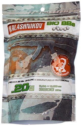 Pistola de bolas balines biodegradáveis KALASHNIKOV Kalashnikov - Airsoft - 3200 bolas, biodegradável, recarregável, desenvolvimente infantil