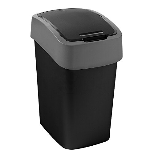 Caixote do Lixo CURVER Y09-00 (10 L - Preto) Curver - Lixeiras e cestos de lixo - 10 L, preto, plástico, 2 kg