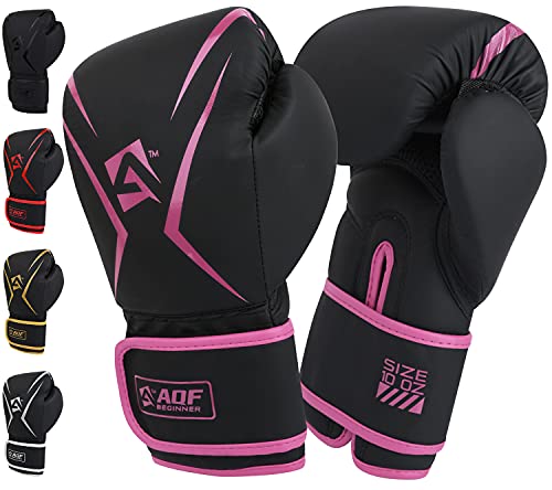 Luvas de Boxe Unisexo AQF SPORTS Preto para Fitness (8 oz) Sports Inside - Luvas e almofadas de boxe - boxe, fitness, 8 oz, unissex