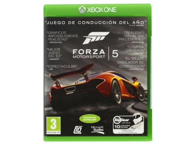 Jogo Xbox One Forza Motorsport 5 (M18) (Inglês - Versão Espanha) Microsoft - Software de jogos de vídeo - xbox one, forza motorsport 5, m18