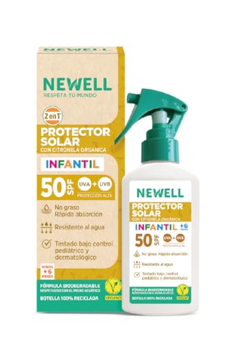 Soro Solar Infantil SPF50 Repelente De Insetos NEWELL (100ml) NEWELL - Protetor solar - spf50+, repelente insetos, infantil, 100ml