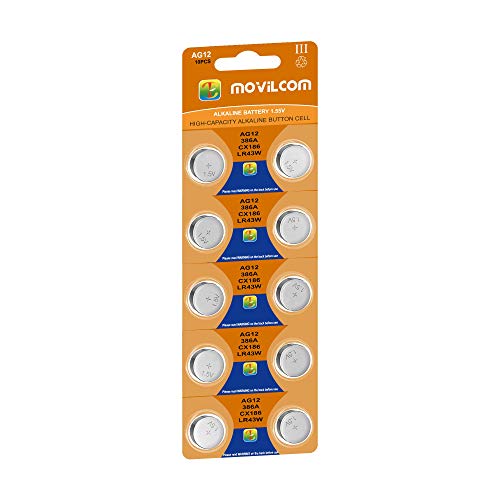 Pilhas para Relógios Movilcom Pilas Boton Ag12 MovilCom - Baterias - alcalinas, durável, relógio, pequenos aparelhos