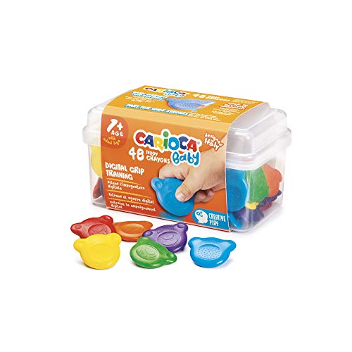 Caixa de Lápis Criativos para Bebé CARIOCA BABY Carioca - Instrumentos de escrita e desenho - criativos, divertidos, treinar agarre digital