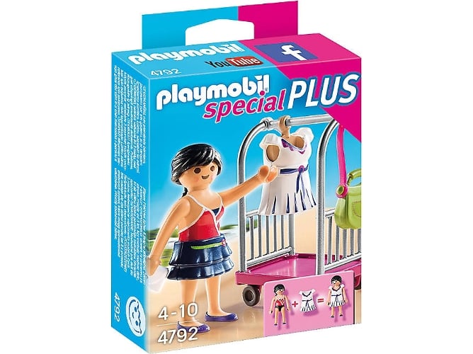 Figura de Ação PLAYMOBIL Top Model & Holder (Idade Mínima Recomendada: 4 anos) PLAYMOBIL - Conjuntos de brinquedos - figura, ação, playmobil, top model, holder, 4 anos