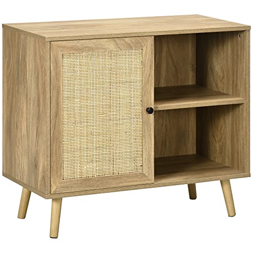 Aparador HOMCOM | 80 x 39 x 70 cm - Madeira natural HOMCOM - Armários de cozinha - homcom, madeira natural, 80x39x70 cm