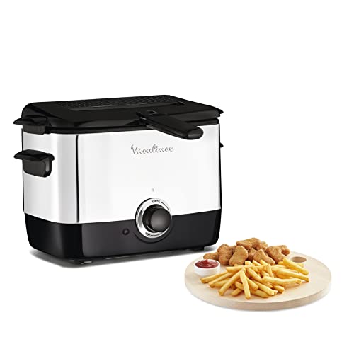 Fritadeira sem Óleo MOULINEX AF220010 (1 L - 1000 W) Moulinex - Fritadeiras - 1L, 1000W, temperatura regulável, proteção contra sobreaquecimento