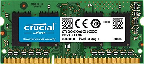 Memória RAM DDR3 CRUCIAL CT4G3S1339SO (1 x 4 GB - 1333 MHz - CL 9) Crucial - Memória ram - 4 GB, 1333 mhz, cl 9, SO-DIMM