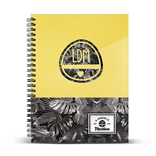 Caderno MARTINA D'ANTIOCHIA La diversión de Martina KARACTERMANIA - Cadernos e bloco de notas - capa dura, encadernação espiral, páginas numeradas, a4