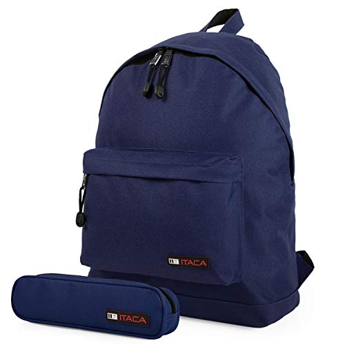Mochila ITACA Azul (Poliéster - 39x29x12 cm) ITACA - Mochilas - poliéster, 39x29x12 cm