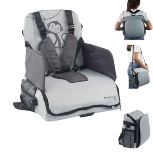 Cadeira de Viagem MOBICLINIC Monkey Cinzento Mobiclinic - Cadeiras altas e assentos elevatórios - cadeira de viagem, cinzento