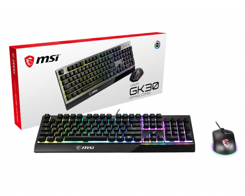 Teclado com Fios MSI Vigor GK30 (Espanhol) MSI - Conjuntos de acessórios de computador - teclado, fios, msi vigor