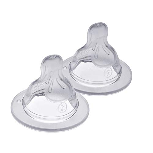 Tetina MAM Silicone 2 + Meses (2 Unidades) MAM - Bicos e forros para mamadeiras de bebê - silicone, 2 meses, anatomica, postura natural