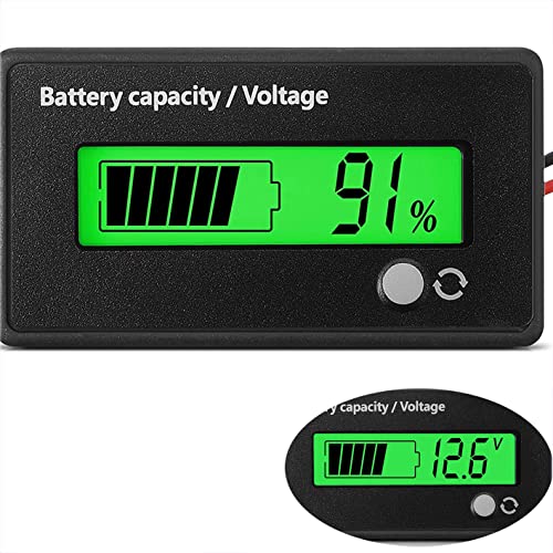 Medidor de Bateria DC 12V 24V 36V 48V 72V 84V Intckwan - Testadores de bateria de uso geral - 12V-84V, alarme, lcd, bateria