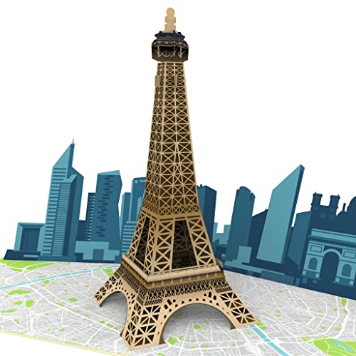 Mokio Paris Pop Up Travel Gift Card 3D Eiffel Tower MOKIO - Cartões de presente e certificados - Eiffel Tower, pop up, travel gift card, 3D