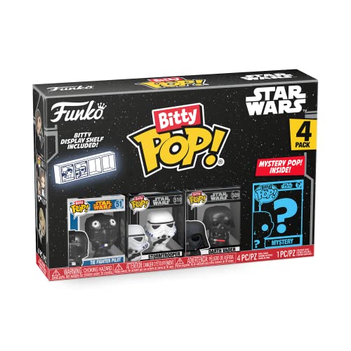 Figura FUNKO POP! Star Wars Bitty- Darth Vader (Pack de 4) Funko - Brinquedos - funko pop, star wars, darth vader, pack de 4