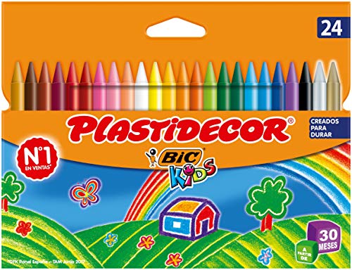 Lápis de Cor BIAC Kids (Multicor - 4 x 2 mm) BIC - Lápis de cera - multicor, 4 cores, 2 mm