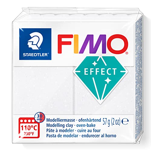 Argila para Modelar STAEDTLER Fimo Effect Branco FIMO - Materiais de cerâmica e escultura - argila, modelar, branco, mica, pintar