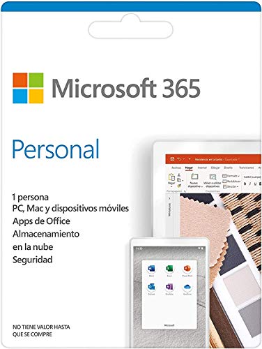 Microsoft Office 365 Personal (1 licença) Microsoft - Software de aplicativos de escritório - 1 licença, Word, Excel, PowerPoint, Outlook, OneDrive