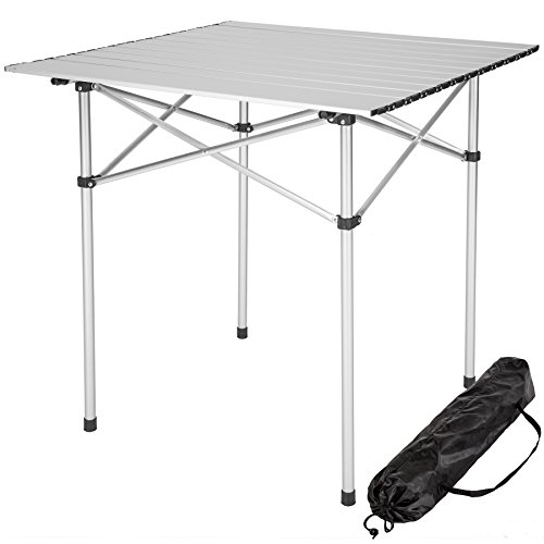 Mesa TECTAKE (Alumínio - Preto - 140x70x70 cm) TecTake - Conjuntos de móveis - alumínio, preto, 140x70x70 cm