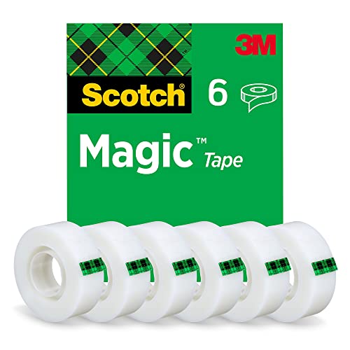 Fita Adesiva SCOTCH Magic Tape (19mm x 33m) 3M - Fitas adesivas de escritório - fita adesiva, scotch, magic tape, 19mm, 33m