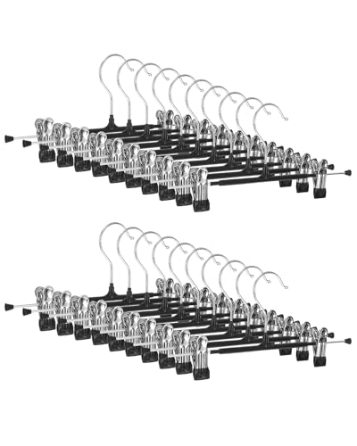 Organizador de Roupa HOMCOM 20 Suporte Calças Huifoo - Acessórios de vestuário - 20 suportes, 3 prateleiras, gancho