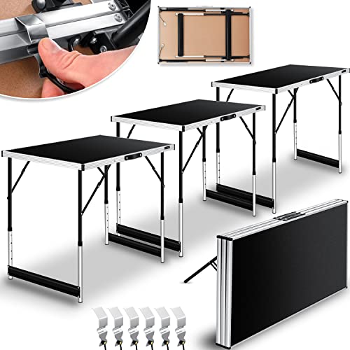 Mesa de Apoio KESSER (100x60cm - Aço - Preto) KESSER - Móveis de exterior - 100x60cm, aço, preto