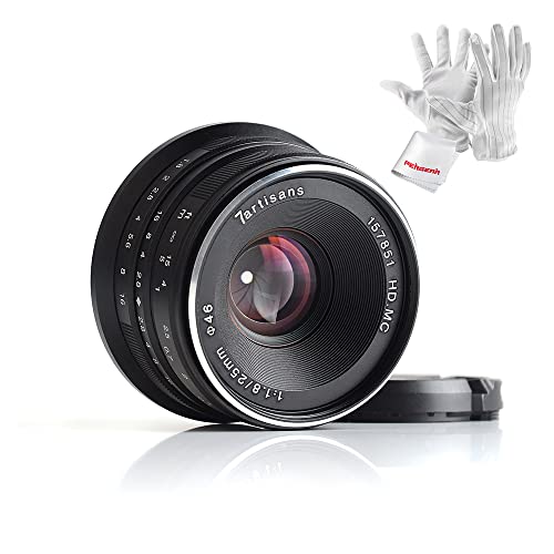 Objetiva 7ARTISANS 25MM F1.8 (Encaixe: Micro 4/3 - Abertura: f/22 - f/1.8) 7artisans - Lentes de câmera - 25mm, f1.8, micro 4/3, abertura f/22