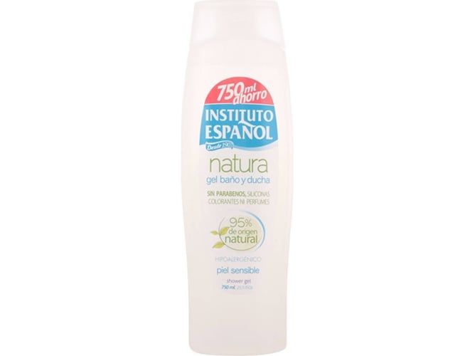 Gel de banho 750ml Natura Pele Sensível Instituto Español - Banho e corpo - pele sensível, 750ml, hidratante, aroma fresco