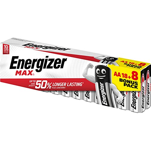 Pilhas ENERGIZER Alcalina Max Lr6 Aa (188 unidades) Energizer - Baterias de uso geral - alcalino, aa, 188 unidades