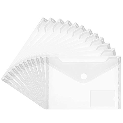 Pasta de Plástico Transparente 36 Unidades DECARETA - Pastas e capas de relatório - transparente, 36 unidades, pvc, a4