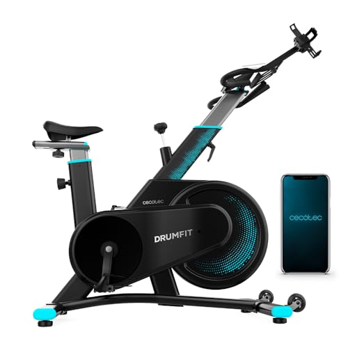 Bicicleta Estática CECOTEC Drumfit Connected Cecotec - Bicicletas de exercício - resistência magnética, conectividade bluetooth, design compacto, ergonômico