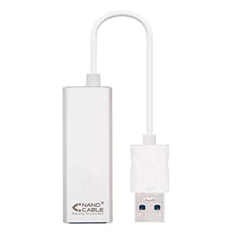 Adaptador de Rede NANOCABLE (USB 3.0 - RJ45) NANOCABLE - Placas e adaptadores de rede - usb 3.0, rj45