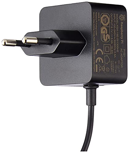 Fonte de Alimentação RASPBERRY PI 4B NETZTEIL, SCHWARZ Raspberry - Adaptadores de energia e carregadores - preto, compatível, visor LED, 3 A, 5.1 V