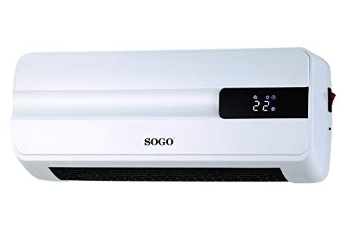 Aquecedor Termoventilador SOGO PTC-2000W (2000 W) SOGO - Aquecedores portáteis - 2000 W, ventoinha, termostato ajustável, temporizador