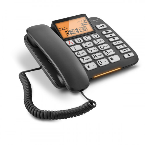 Telefone fixo GIGASET DL580 sem fios Preto Gigaset - Telefonia - sem fio, preto