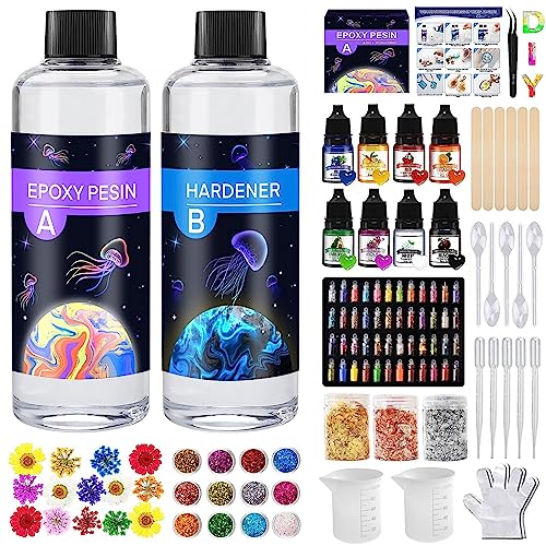 Kit de Fabrico de Pulseiras com Resina Epoxy 600Ml YUTUY - Cola e adesivos de hardware - kit fabrico pulseiras, resina epoxy, 600ml