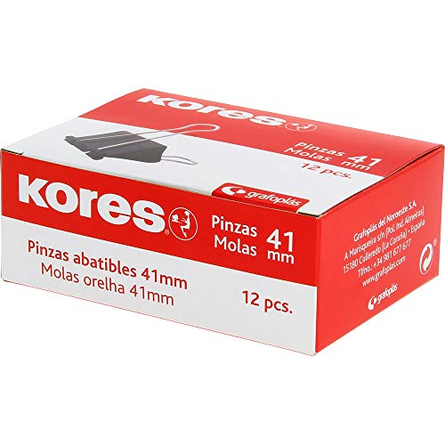 KORES 26700 clamps (Acessórios para Ferramentas Eléctricas) Grafoplás - Banho e corpo - 12 pinças, alta pressão, patilhas cromadas, 41mm