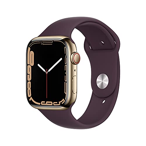 APPLE Watch Series 7 GPS+Cellular 45 mm Plata con Correa Deportiva Cereza Oscura Apple Computer - Óculos inteligentes - 