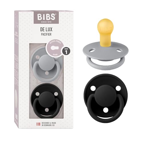 Chupeta BIBS De Lux 2 Unidades - Cloud / Preto Bibs - Cuidados com a higiene oral - chupeta, bibs, cloud, preto