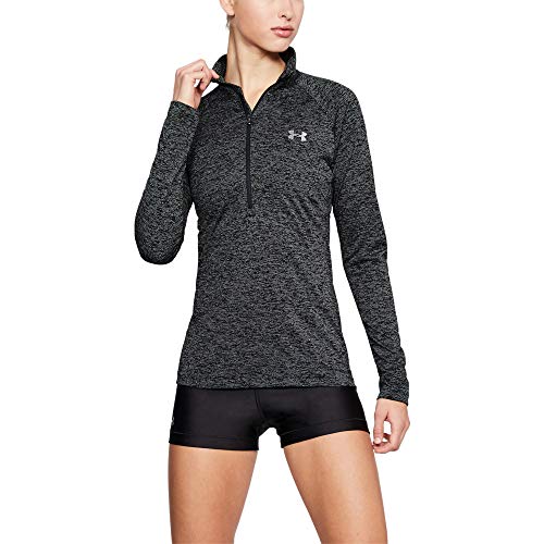 T-shirt para Mulher UNDER ARMOUR Tech Twist Preto para Fitness (S) Under Armour - Camisas e tops - fitness, preto, mulher