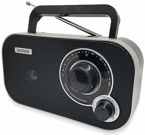 Rádio DENVER ELECTRONICS TR-51 (Preto - Digital - FM/AM - Pilhas) Denver - Áudio - am/fm, sintonização analógica, entrada de áudio, bateria aa